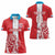 Custom Luxembourg Football Women Polo Shirt Les Lions Rouges - Wonder Print Shop