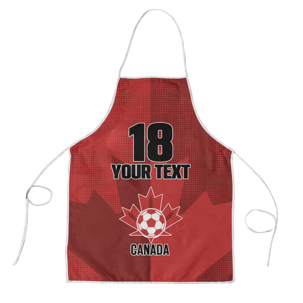 Canada Soccer Maple Leaf Custom Apron Sporty Style - Wonder Print Shop