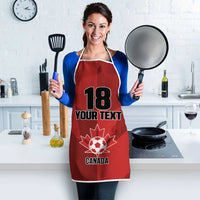 Canada Soccer Maple Leaf Custom Apron Sporty Style - Wonder Print Shop