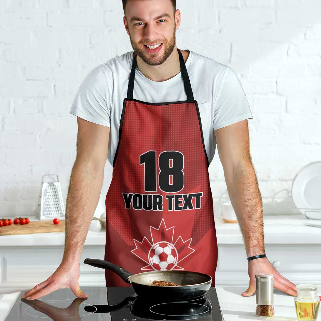 Canada Soccer Maple Leaf Custom Apron Sporty Style - Wonder Print Shop