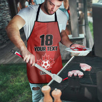 Canada Soccer Maple Leaf Custom Apron Sporty Style - Wonder Print Shop