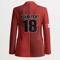 Canada Soccer Maple Leaf Custom Blazer Sporty Style - Wonder Print Shop