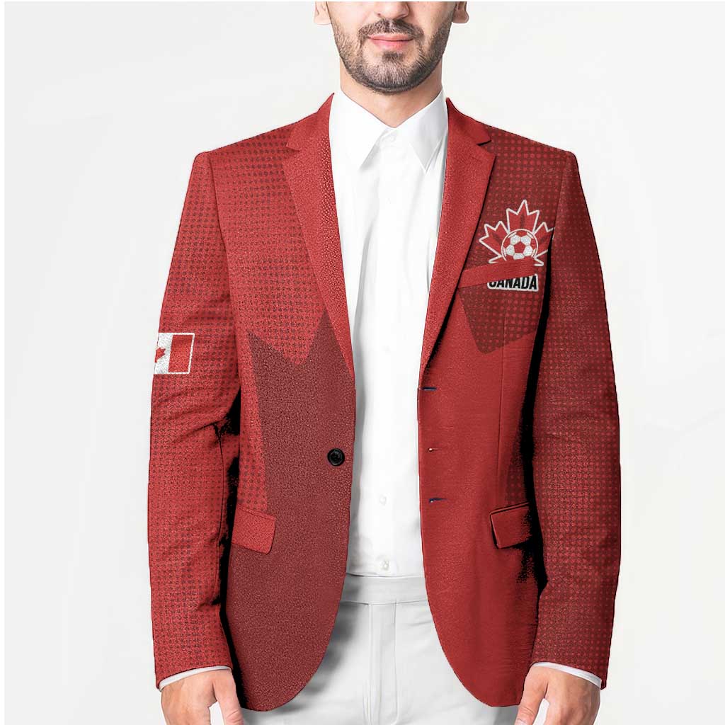 Canada Soccer Maple Leaf Custom Blazer Sporty Style - Wonder Print Shop