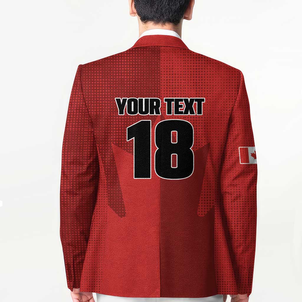 Canada Soccer Maple Leaf Custom Blazer Sporty Style - Wonder Print Shop