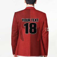 Canada Soccer Maple Leaf Custom Blazer Sporty Style - Wonder Print Shop