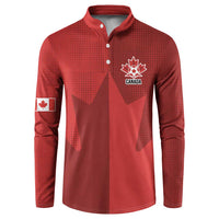 Canada Soccer Maple Leaf Custom Button Sweatshirt Sporty Style - Wonder Print Shop