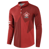 Canada Soccer Maple Leaf Custom Button Sweatshirt Sporty Style - Wonder Print Shop