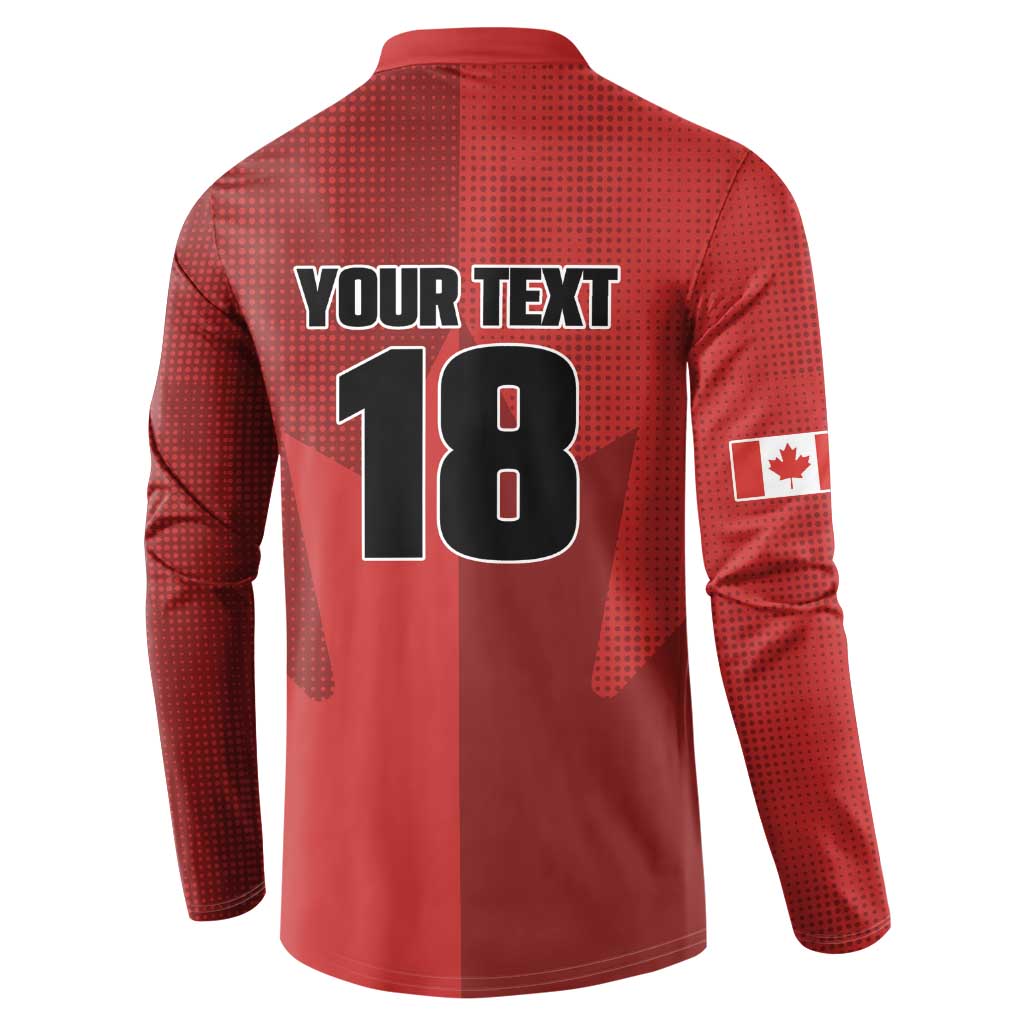 Canada Soccer Maple Leaf Custom Button Sweatshirt Sporty Style - Wonder Print Shop