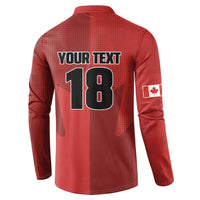 Canada Soccer Maple Leaf Custom Button Sweatshirt Sporty Style - Wonder Print Shop
