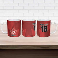 Canada Soccer Maple Leaf Custom Ceramic Mug Sporty Style - Wonder Print Shop