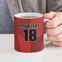 Canada Soccer Maple Leaf Custom Ceramic Mug Sporty Style - Wonder Print Shop