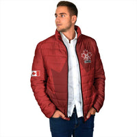 Canada Soccer Maple Leaf Custom Padded Jacket Sporty Style - Wonder Print Shop