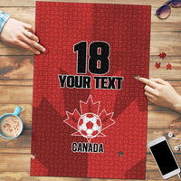 Canada Soccer Maple Leaf Custom Puzzle Sporty Style - Wonder Print Shop