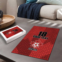 Canada Soccer Maple Leaf Custom Puzzle Sporty Style - Wonder Print Shop
