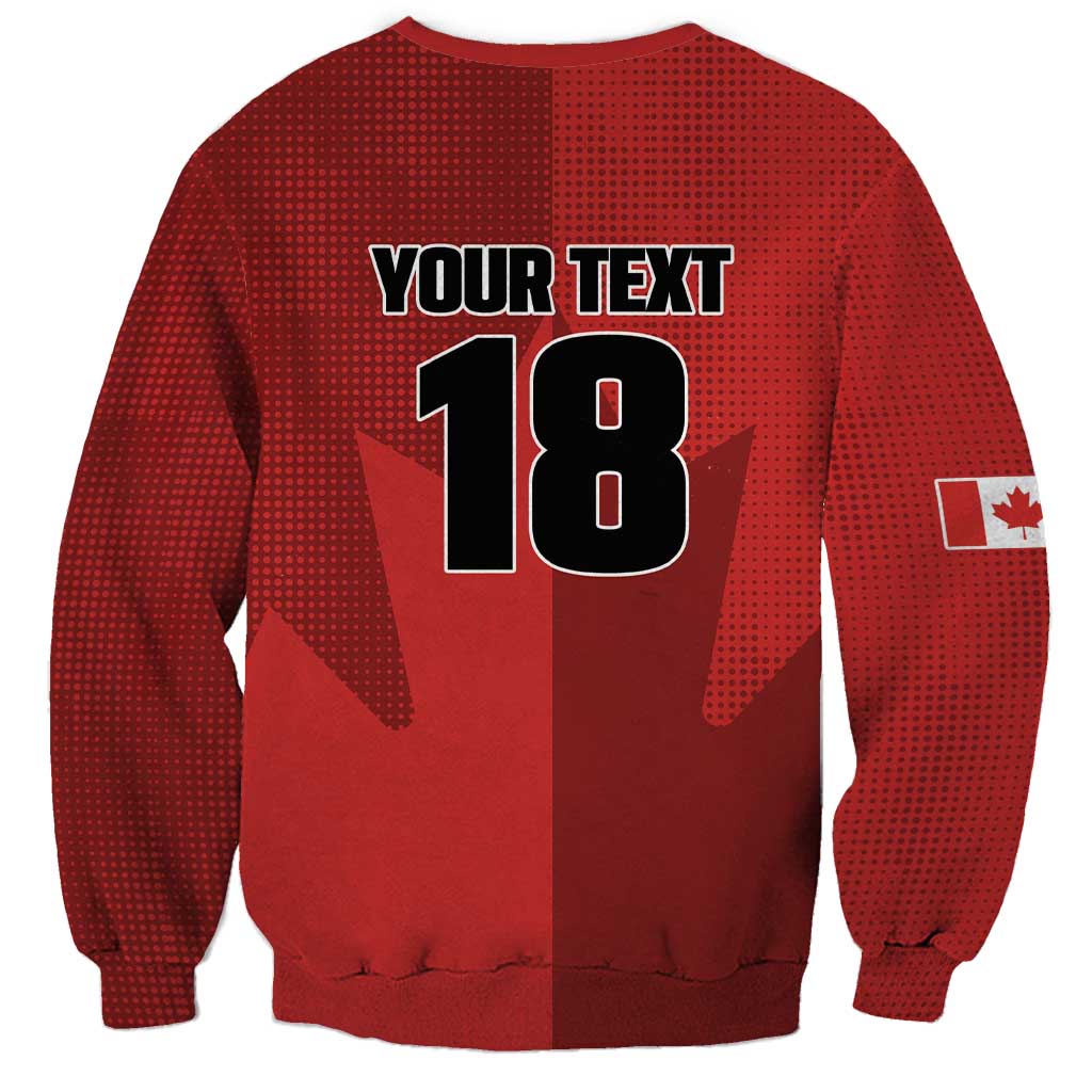 Canada Soccer Maple Leaf Custom Sweatshirt Sporty Style - Wonder Print Shop