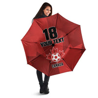 Canada Soccer Maple Leaf Custom Umbrella Sporty Style - Wonder Print Shop