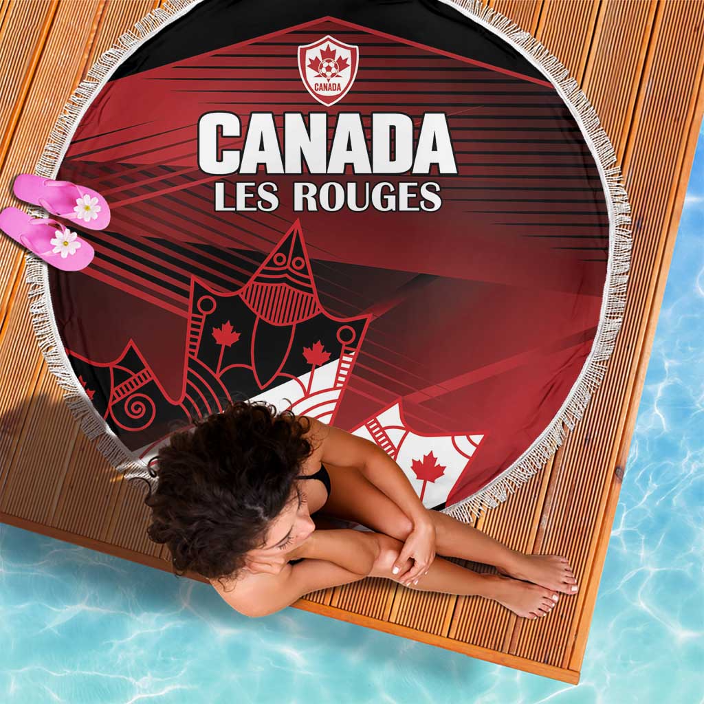 Canada Soccer Beach Blanket Les Rouges Maple Leaf - Wonder Print Shop