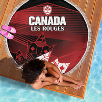 Canada Soccer Beach Blanket Les Rouges Maple Leaf - Wonder Print Shop