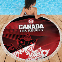 Canada Soccer Beach Blanket Les Rouges Maple Leaf - Wonder Print Shop