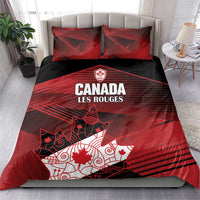 Canada Soccer Bedding Set Les Rouges Maple Leaf - Wonder Print Shop