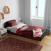 Canada Soccer Bedding Set Les Rouges Maple Leaf - Wonder Print Shop