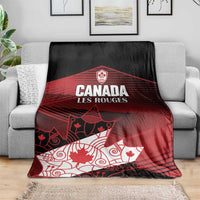 Canada Soccer Blanket Les Rouges Maple Leaf - Wonder Print Shop