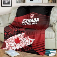 Canada Soccer Blanket Les Rouges Maple Leaf - Wonder Print Shop
