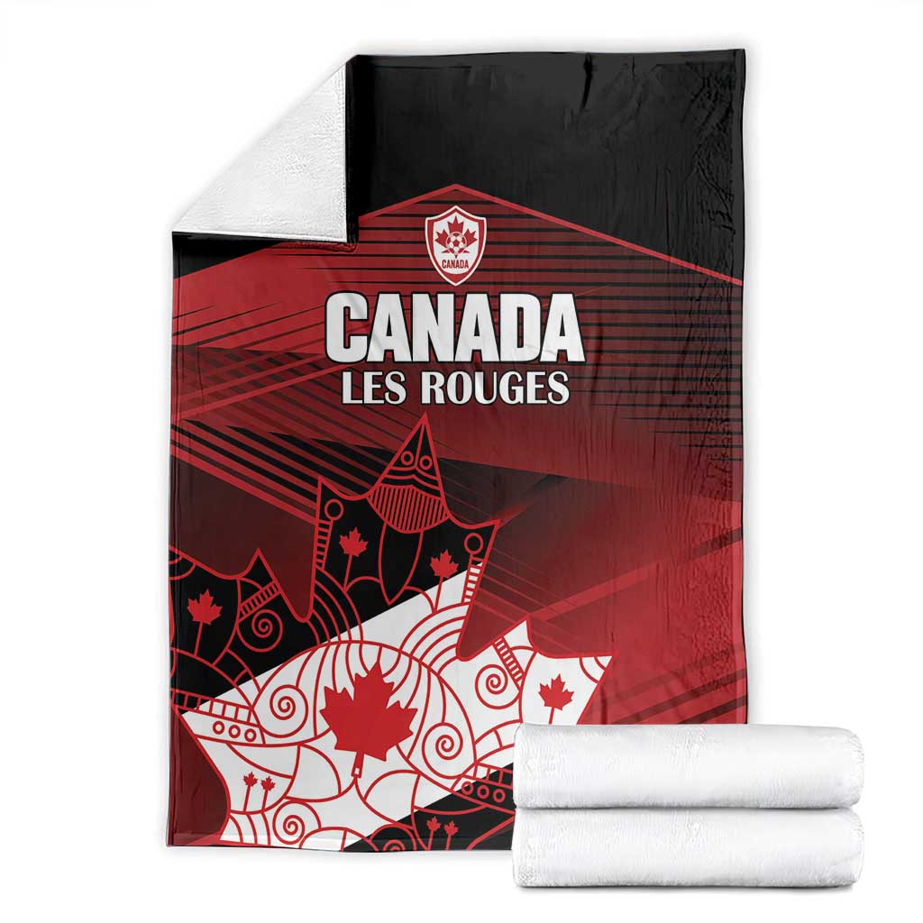 Canada Soccer Blanket Les Rouges Maple Leaf - Wonder Print Shop