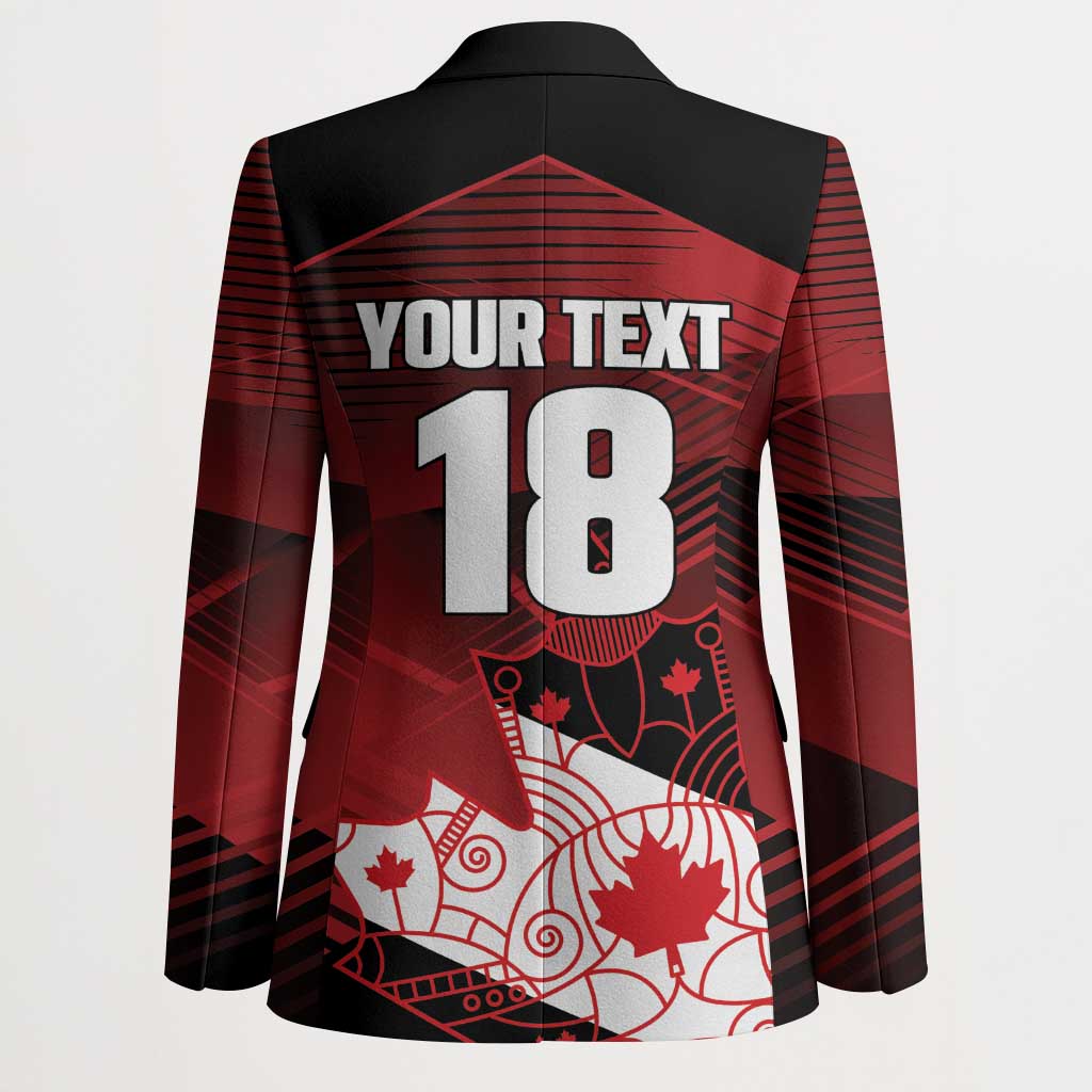 Custom Canada Soccer Blazer Les Rouges Maple Leaf - Wonder Print Shop