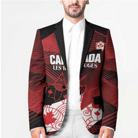 Custom Canada Soccer Blazer Les Rouges Maple Leaf - Wonder Print Shop
