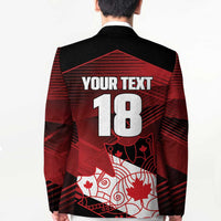 Custom Canada Soccer Blazer Les Rouges Maple Leaf - Wonder Print Shop