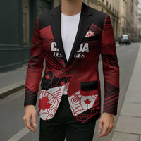 Custom Canada Soccer Blazer Les Rouges Maple Leaf - Wonder Print Shop