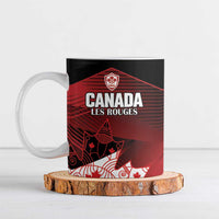 Custom Canada Soccer Ceramic Mug Les Rouges Maple Leaf - Wonder Print Shop