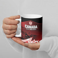 Custom Canada Soccer Ceramic Mug Les Rouges Maple Leaf - Wonder Print Shop