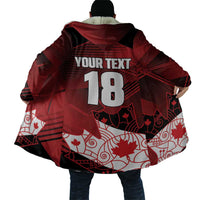 Custom Canada Soccer Cloak Les Rouges Maple Leaf - Wonder Print Shop