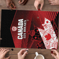 Canada Soccer Puzzle Les Rouges Maple Leaf - Wonder Print Shop