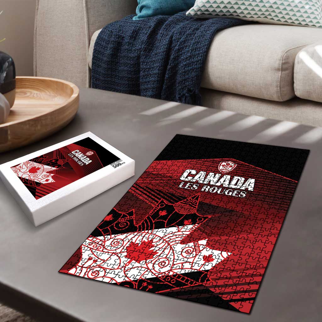 Canada Soccer Puzzle Les Rouges Maple Leaf - Wonder Print Shop