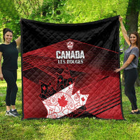 Canada Soccer Quilt Les Rouges Maple Leaf - Wonder Print Shop