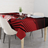 Canada Soccer Tablecloth Les Rouges Maple Leaf - Wonder Print Shop