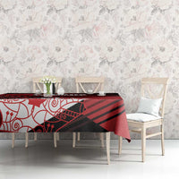 Canada Soccer Tablecloth Les Rouges Maple Leaf - Wonder Print Shop