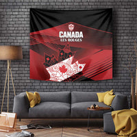 Canada Soccer Tapestry Les Rouges Maple Leaf - Wonder Print Shop