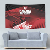 Canada Soccer Tapestry Les Rouges Maple Leaf - Wonder Print Shop