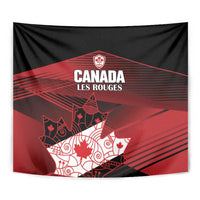 Canada Soccer Tapestry Les Rouges Maple Leaf - Wonder Print Shop