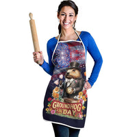 Groundhog Day Gentleman Apron Same Day Again - Wonder Print Shop