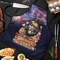 Groundhog Day Gentleman Apron Same Day Again - Wonder Print Shop
