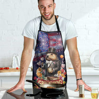 Groundhog Day Gentleman Apron Same Day Again - Wonder Print Shop