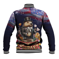 Groundhog Day Gentleman Baseball Jacket Same Day Again - Wonder Print Shop