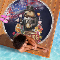 Groundhog Day Gentleman Beach Blanket Same Day Again - Wonder Print Shop
