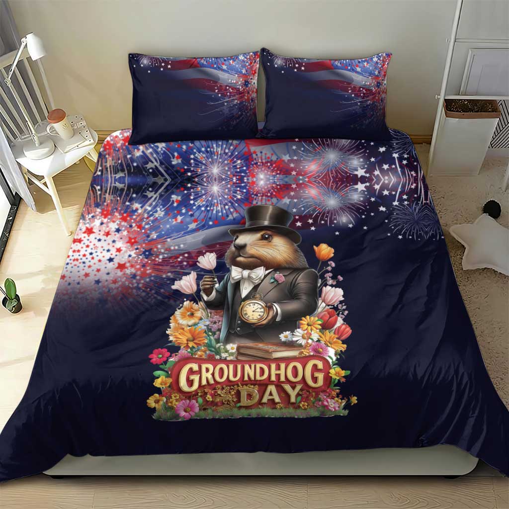 Groundhog Day Gentleman Bedding Set Same Day Again - Wonder Print Shop