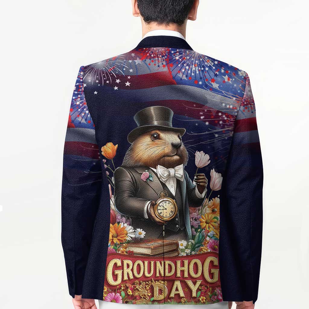 Groundhog Day Gentleman Blazer Same Day Again - Wonder Print Shop